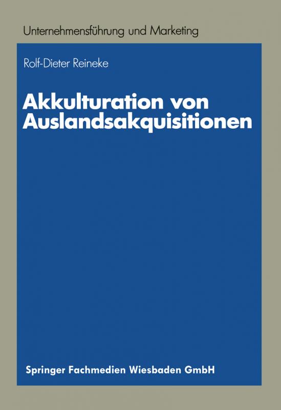 Cover-Bild Akkulturation von Auslandsakquisitionen