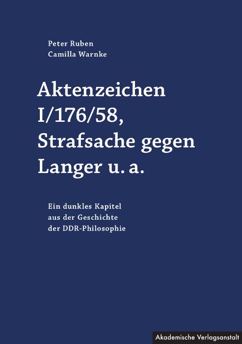Cover-Bild Aktenzeichen I/176/58, Strafsache gegen Langer u.a.