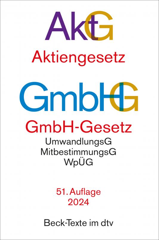 Cover-Bild Aktiengesetz, GmbH-Gesetz