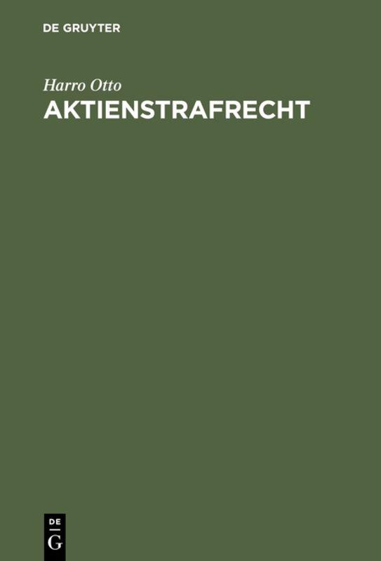 Cover-Bild Aktienstrafrecht