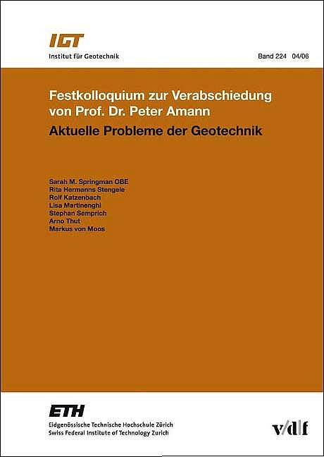 Cover-Bild Aktuelle Probleme der Geotechnik