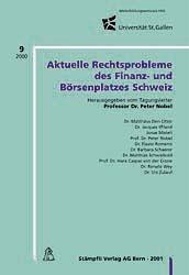 Cover-Bild Aktuelle Rechtsprobleme des Finanz- und Börsenplatzes Schweiz