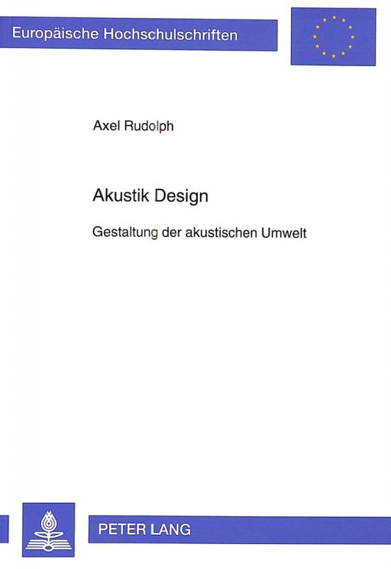 Cover-Bild Akustik Design