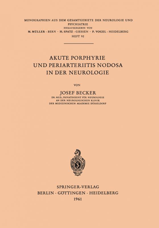 Cover-Bild Akute Porphyrie und Periarteriitis Nodosa in der Neurologie