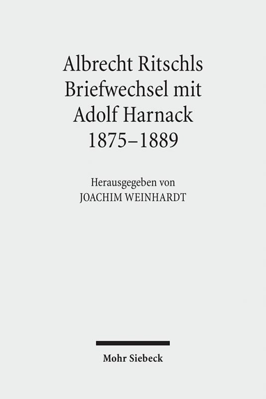 Cover-Bild Albrecht Ritschls Briefwechsel mit Adolf Harnack 1875 - 1889