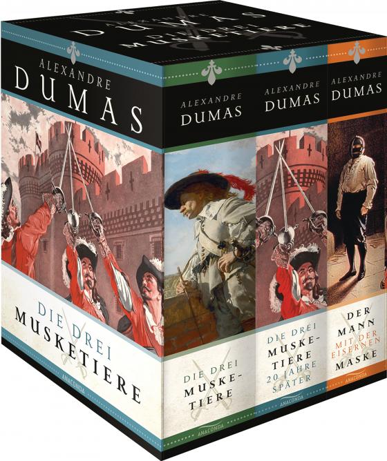Cover-Bild Alexandre Dumas, Die Drei Musketiere (Die Drei Musketiere - Die Drei Musketiere 20 Jahre später - Der Mann mit der eisernen Maske) (3 Bände im Schuber)