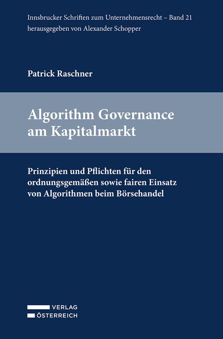 Cover-Bild Algorithm Governance am Kapitalmarkt