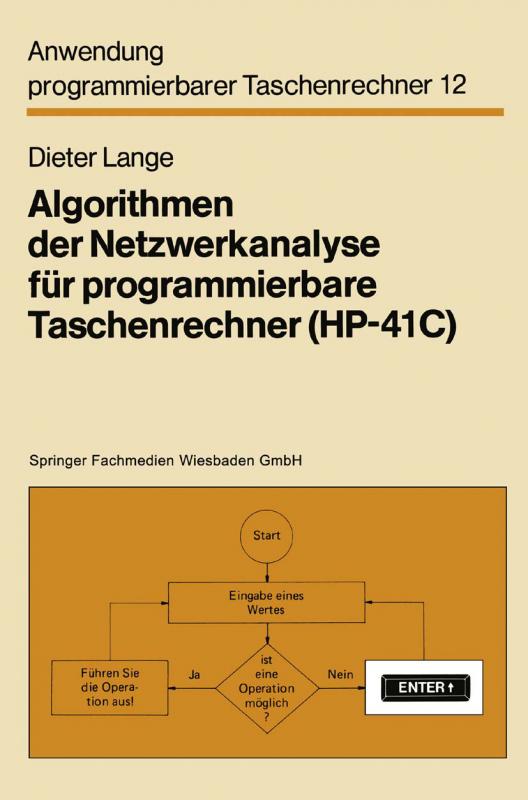 Cover-Bild Algorithmen der Netzwerkanalyse für programmierbare Taschenrechner (HP-41C)