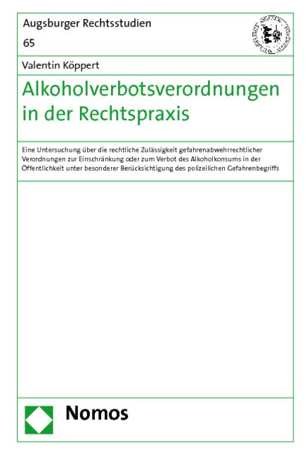 Cover-Bild Alkoholverbotsverordnungen in der Rechtspraxis