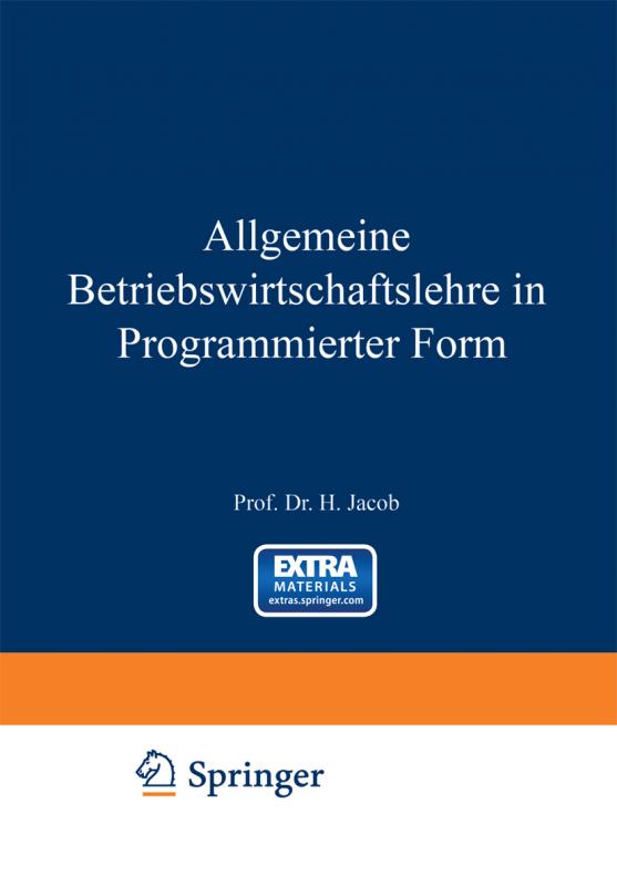 Cover-Bild Allgemeine Betriebswirtschaftslehre in Programmierter Form