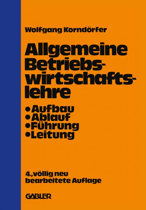 Cover-Bild Allgemeine Betriebswirtschaftslehre