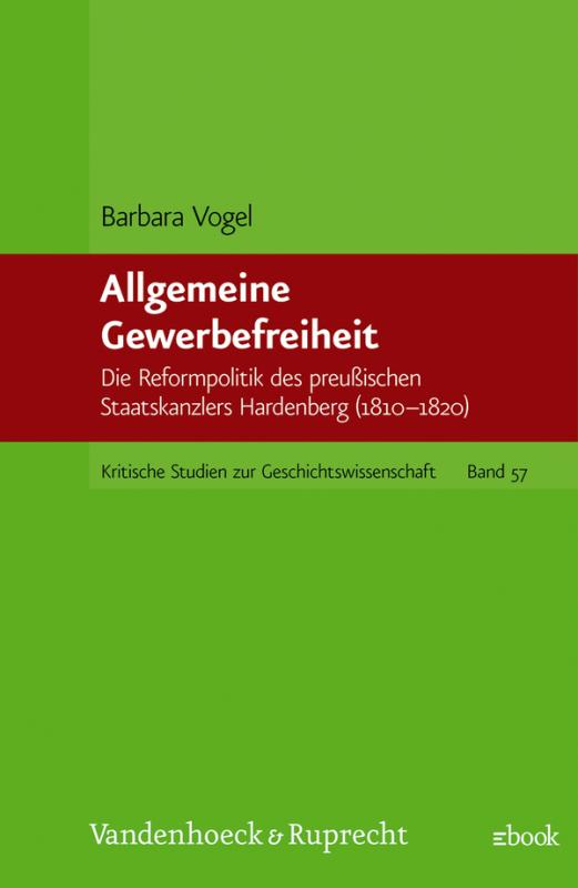 Cover-Bild Allgemeine Gewerbefreiheit