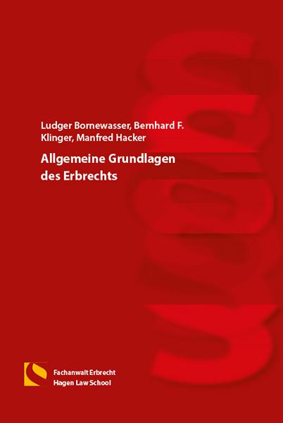 Cover-Bild Allgemeine Grundlagen des Erbrechts