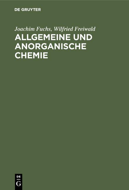 Cover-Bild Allgemeine und anorganische Chemie