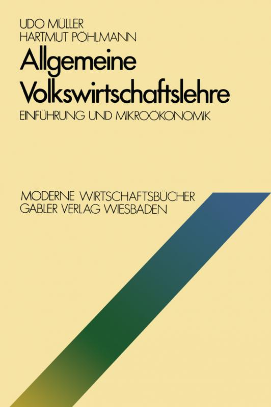 Cover-Bild Allgemeine Volkswirtschaftslehre