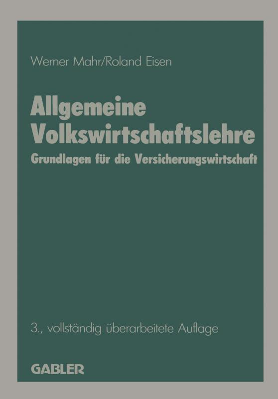 Cover-Bild Allgemeine Volkswirtschaftslehre