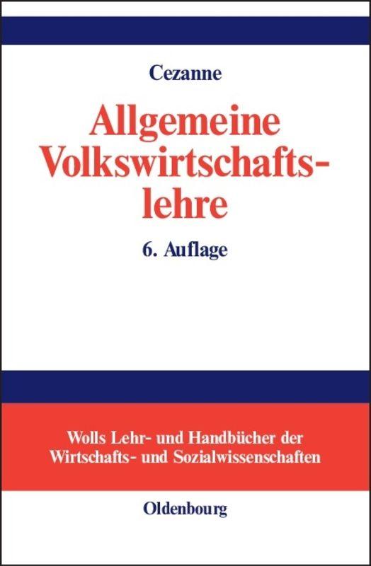 Cover-Bild Allgemeine Volkswirtschaftslehre