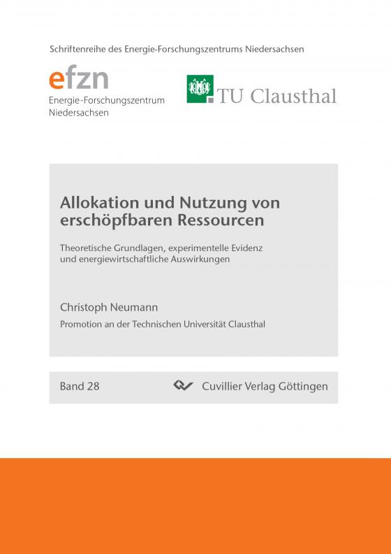 Cover-Bild Allokation und Nutzung von erschöpfbaren Ressourcen