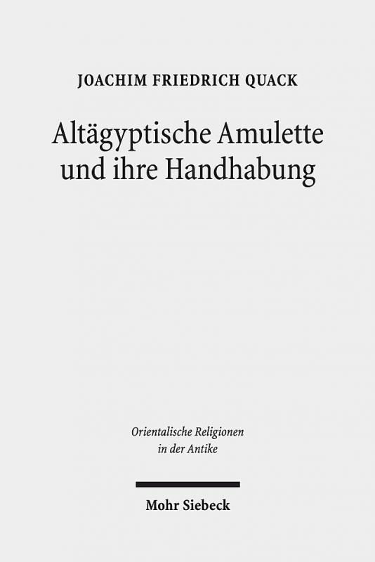 Cover-Bild Altägyptische Amulette und ihre Handhabung