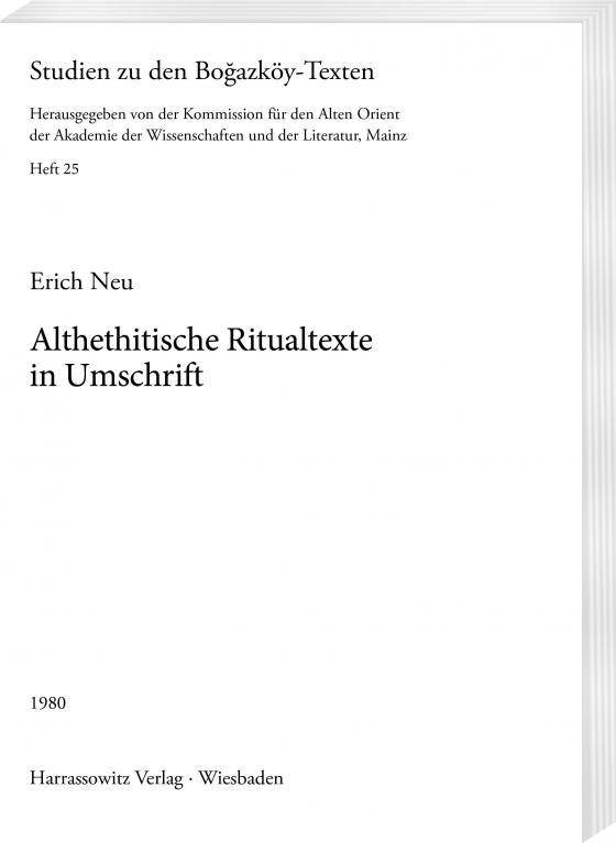 Cover-Bild Althethitische Ritualtexte in Umschrift