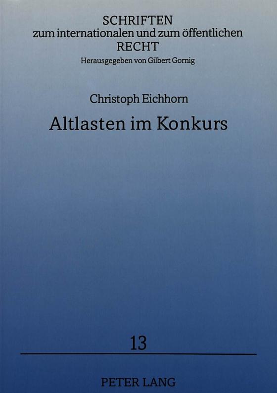 Cover-Bild Altlasten im Konkurs