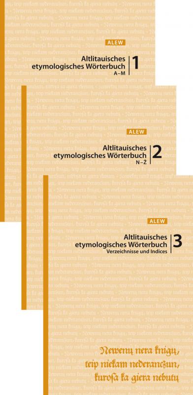 Cover-Bild Altlitauisches etymologisches Wörterbuch