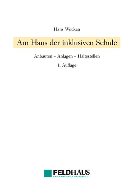 Cover-Bild Am Haus der inklusiven Schule