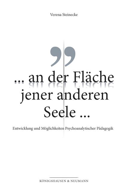 Cover-Bild »... an der Fläche jener anderen Seele«