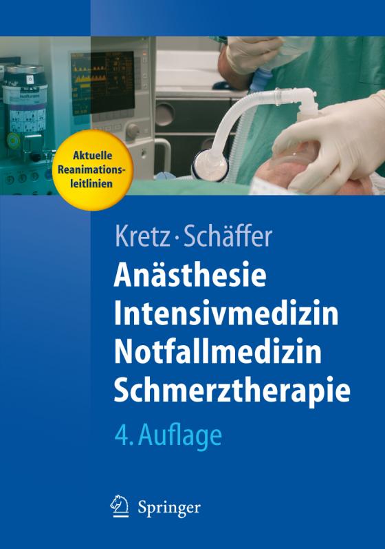 Cover-Bild Anästhesie, Intensivmedizin, Notfallmedizin, Schmerztherapie