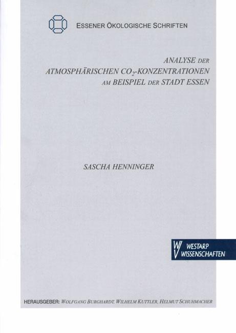 Cover-Bild Analyse der atmosphärischen CO2-Konzentrationen am Beispiel der Stadt Essen