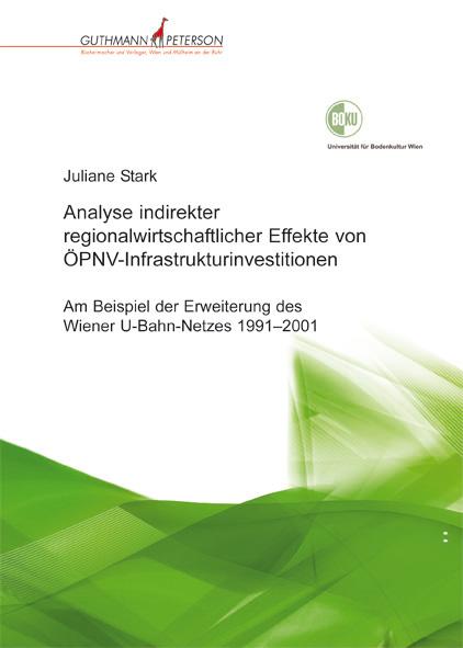 Cover-Bild Analyse indirekter regionalwirtschaftlicher Effekte von ÖPNV-Infrastrukturinvestitionen