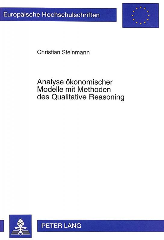 Cover-Bild Analyse ökonomischer Modelle mit Methoden des Qualitative Reasoning