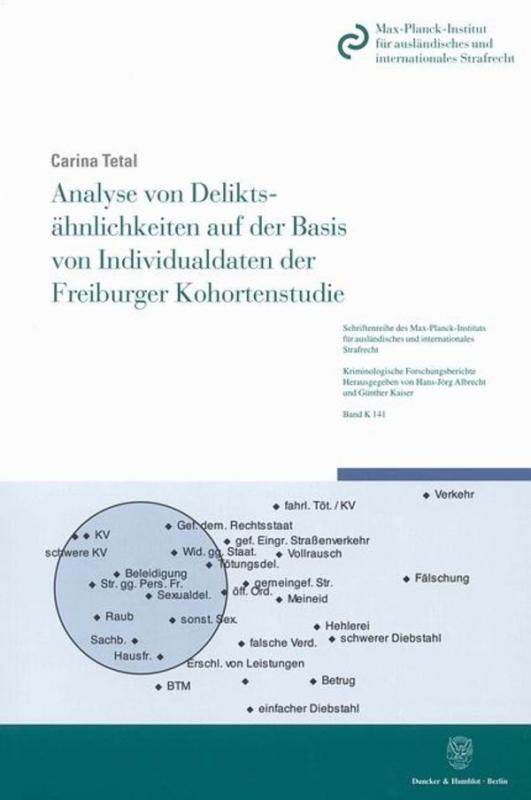 Cover-Bild Analyse von Deliktsähnlichkeiten auf der Basis von Individualdaten der Freiburger Kohortenstudie.