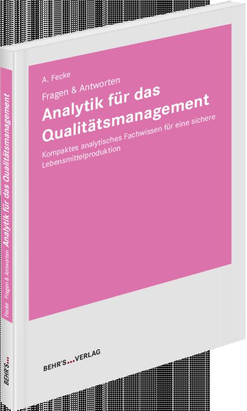 Cover-Bild Analytik für das Qualitätsmanagement