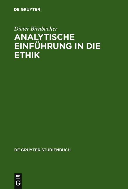 Cover-Bild Analytische Einführung in die Ethik