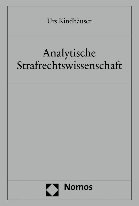 Cover-Bild Analytische Strafrechtswissenschaft