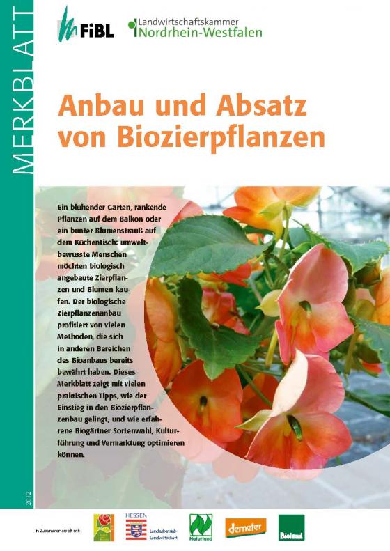 Cover-Bild Anbau und Absatz von Biozierpflanzen