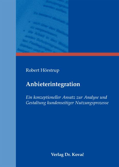 Cover-Bild Anbieterintegration