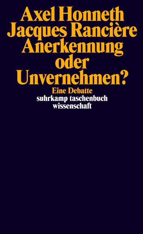 Cover-Bild Anerkennung oder Unvernehmen?