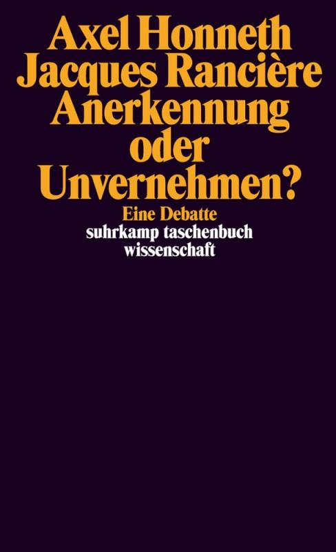 Cover-Bild Anerkennung oder Unvernehmen?