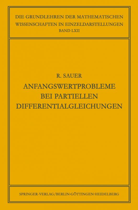 Cover-Bild Anfangswertprobleme bei Partiellen Differentialgleichungen