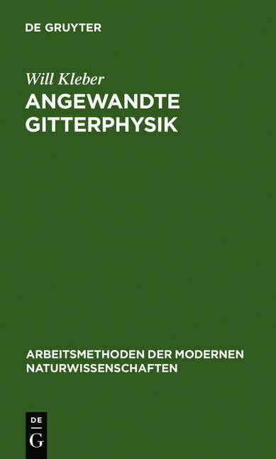 Cover-Bild Angewandte Gitterphysik