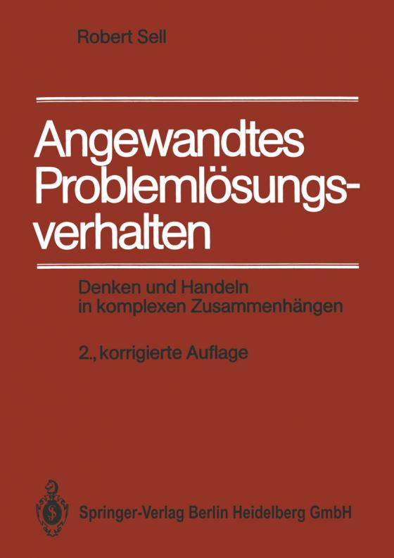 Cover-Bild Angewandtes Problemlösungsverhalten