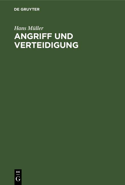 Cover-Bild Angriff und Verteidigung