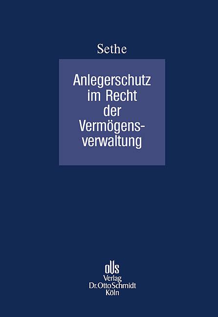 Cover-Bild Anlegerschutz im Recht der Vermögensverwaltung