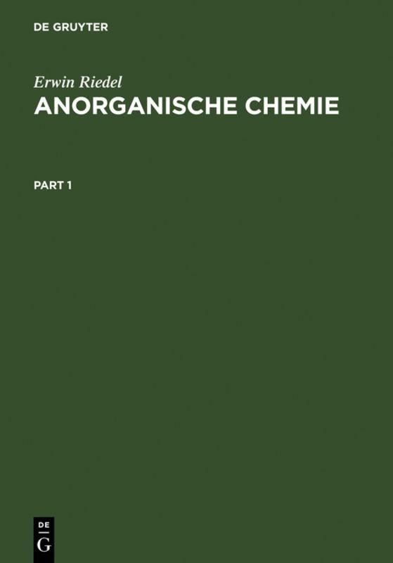 Cover-Bild Anorganische Chemie