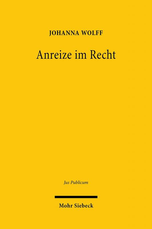 Cover-Bild Anreize im Recht