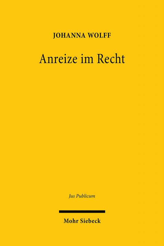 Cover-Bild Anreize im Recht