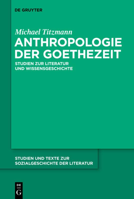 Cover-Bild Anthropologie der Goethezeit