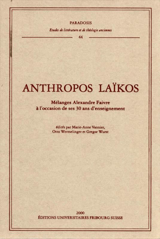 Cover-Bild Anthropos Laikos